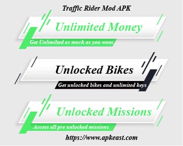 traffic rider mod apk features